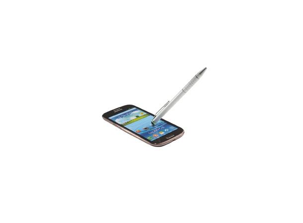 Stylus 2 i 1 Complete sølv Penn til smartphone og nettbrett 